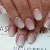 Kunstnagels 24 Stuks Amandel Gradiënt Jelly Roze Druk Op Nail Art Naadloos Verwijderbare Fake Ballet Doodskist Dragen Herbruikbare