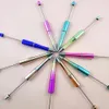 20pcs Beaded Ballpoint Pens Plastic Beadable W Wedding Favors Birthday Party Gifts Student Stationery for Writing 231220