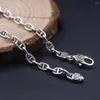 Chains Real 925 Sterling Silver Necklace For Women Anchor Chain 3.5mmW Male's 24inchL