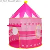 Zabawne namioty Dzieci Cubby Play House Prezenty Prezenty Zabracie namiot Portable składany Prince Namiot na zewnątrz namioty zabawkowe Zamek Q231220