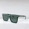 Sonnenbrille Elegant eingelegtes Diamant Acetate Square großer Rahmen Frauen 9119b Herrenbrillen Mode Anti UV400 6Colors Schwarz Grün