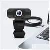 Веб-камеры Fl Hd 1080P Веб-камера ПК Веб-камера с микрофоном X5 USB для вызова прямой трансляции Видеоконференции Компьютеры с прямой доставкой Dh85U
