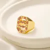 Anelli di design del marchio Anello di lusso per le donne anello di cristallo perle anello inossidabile inossidabile gioielli di gioielli boutique anello regalo romantico gioielli da donna romantico