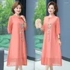 Robes de soirée robe chinoise broderie orientale mariage femmes longue mousseline de soie Cheongsam soirée élégante Qipao robes