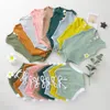 Ensembles de vêtements Né Bébé Garçon Fille Vêtements Ensemble Couleur Unie Sans Manches Col Rond Bouton Côtelé Barboteuse Short Élastique 0-24M