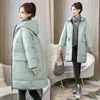 8xl Plus Size Women's Jacket Winter Hooded Coat European Fashion Cotton Warm Long Down Parkas Female 2023 231220