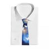 Bow Ties Glowing Christian Cross med tre duvor slipsar män kvinnor polyester 8 cm hals för mens smala kostymer tillbehör
