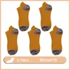 Männer Socken 5 Teile/los Frühling Herbst Knöchel Tragen Beständig Licht Bequem Schweiß Absorbieren Vielseitig Geschenke Männlich Baumwolle