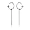 Hoop Earrings Trend Stainless Steel Long Wire Tassel Earring 316L Elegant Jewelry Party Gifts For Women