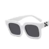 Fashion Offs Cadres blancs Lunettes de soleil marques Men de soleil Feme Loucettes de soleil Flèche X Frame des lunettes Hip Hop Square Sungasse Sports Sports Soleil avec Box2L84