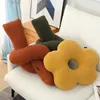 INS Nordic luxe fleur noeud boule en peluche oreiller bébé lit coussin salon canapé décoratif coussins enfants jouets Po accessoires 231220
