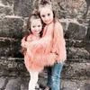 Autunno Inverno Abbigliamento coordinato per la famiglia Madre figlia Pelliccia finta Nappe Cappotto Addensare Capispalla caldo Mamma Ragazze Giubbotti coordinati 4XL 231220