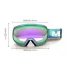 Heren Dames Sferische skibril UV-bescherming Anticondens Dubbele lens Sneeuwbril Snowboardbrillen Winter buitensportaccessoire 231220