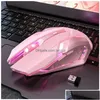 Mice Wireless Mouse Bluetooth Charging Tra Thin Silent Led Color Backlit Game 231101 Drop Delivery Computers Networking Keyboards In Dhdbx