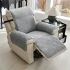 Pluche dikker back-bank deksel vaste kleur anti-stof bank kussen fauteuil slipcover pet kid niet-slip stoel cover home decor 231220