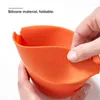 Bowls 3pcs الفشار دلو ميكروويف قابلة للطي السيليكون عالي الجودة المطبخ سهلة الأدوات صانع الوعاء