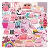 New 60PCS Blobfish Stickers Cartoon Fish Graffiti Sticker for DIY Luggage Laptop Skateboard Motorcycle Bicycle Decals