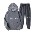 Essentialhooy Trainingsanzug Designer Herren Set Mode High Street Brust Brief Drucken Hoodie Lässige Jogginghose Zweiteiliges Set Männer Frauen Sportanzug