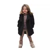 Meisjes Winter Warme Jassen Nepbontjassen Kinderen Kraag Bovenkleding Kinderen Effen Kleur Overjas Casual Bovenkleding 231220