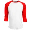 Koszulki męskie swobodny 3/4 koszuli z rękawem Raglan Jersey Man Tees