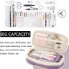 Kawaii Paarse Etuis Grote Capaciteit Pen Zak Pouch Houder Box voor Meisjes Kantoor Student Briefpapier Organisator Schoolbenodigdheden 231220