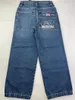 Damesjeans Amerikaans klassiek retro straat gewassen recht voor heren en dames losse casual Y2K mode-denimbroek met hoge taille