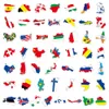 50pcs World map camera travel graffiti Waterproof PVC Stickers Pack For Fridge Car Suitcase Laptop Notebook Cup Phone Desk Bicycle Skateboard Case.