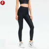 Lu Align Lu Pant Yoga LIQUID Classic 2.0 Pantaloni a vita alta Leggings fitness Donna Compressione a prova di squat Allenamento in palestra Collant sportivi Allenamento al limone Gry LL