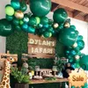 Jungle Animal Disponertable Tableware Forest Safari Födelsedagsfest dekoration Baby Shower Wild One Jungle Birthday Party Supplies Party Favor Holiday Supplies