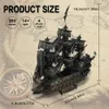 3D Puzzles Piececool Metal Puzzle The Flying Dutchman Model Building Kits Pirate Ship Jigsaw för tonåringar Brain Teaser Diy Toys 231219