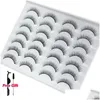 False Eyelashes False Eyelashes 14Pairs Natural Thick Soft Fake 3D Faux Mink Lash Volume Long Fluffy Wispy Dramatic Eyelash Extension Dhptj