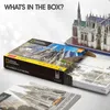 3D Puzzles Cubicfun National Geographic St Patrick's Cathedral Model Zestawy 117pcs York Architecture Building for Adults Kids 231219