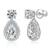 Allergic Free Women Earrings New Trendy 925 Sterling Silver Moissanite Earrings for Party Wedding Nice Gift