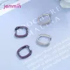 Hoop Ohrringe Luxus 925 Sterling Silberkristall für Frauen Mädchen Hochzeit Verlobungsverlobungsstrendy Mode Schmuck Großhandel Großhandel