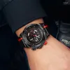 Armbanduhren, drei Augen und sechs Nadeln, multifunktionale Herren-wasserdichte Nachtleucht-Mode-Sport-Timing-Quarzuhr