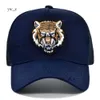 Kenzo Cartoon Brodered Baseball Cap Tiger Head broderad anka tunga mössa Mesh Cap Personlig broderad krökt grimsolhatt 6363