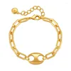 Strand CCGOOD Chain Bangle Bracelet Trendy Golden Waterproof Metal Pig Nose Pulseras Stylish Unique Design Jewelry Female Party Gift