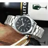 Relógio masculino de luxo superior Quartz Omegwatches 2023 Máquinas Business Steel Band