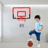 Niños Mini Basket Ball Board Juego de juguetes Niños Colgando Aro de baloncesto Puerta interior Montado en la pared S Deporte Entrenador Juguete Niño Regalo 231220