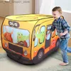 Zabawne namioty Kid Suppeable Play Namiot Indoor Outdoor Tent House Play Garden Garden Car Temed Składany namiot Ocean Ball Bull Girl Chłopiec Gra prezentowa Q231220