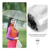 Umbrellas Automatic Parasol Umbrella Transparent Open Close Folding Small For Rain Clear Portable