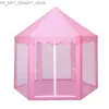 Toy Tents Baby toy Tent Portable Folding Prince Princess Tent Children Castle Play House Kid Gift Outdoor Beach Zipper tent Girls gifts Q231220