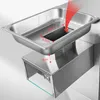 Machine électrique de découpe de viande en acier inoxydable, hachoir de broyage de légumes pour Restaurant, 110V 220V