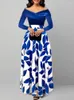 Vêtements ethniques Robes africaines pour femmes élégantes de l'épaule mode musulmane Abayas Dashiki Robe Kaftan longue robe maxi Afrique turque