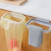 Hooks Kitchen Cabinet Door Basket Hanging Trash Can Waste Bin Garbage Bag Holder Portable Gadgets