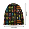 Baretten Vintage Alien Space Arcade Game Collage Beanie Cap Unisex Winter Warm Motorkap Femme Gebreide muts Outdoor Skullies Mutsen Hoeden