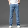 Men's Jeans 2024 Spring Summer Classic Pocket Men Fit Straight Thin Loose Jeans Cotton Middle Waist Business Casual Lightweight Pants L231220