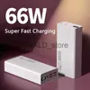 Banki zasilające telefon komórkowy 30000 mAh 66W Super Szybkie Bateria do iPhone'a 13 14 Huawei Xiaomi Samsung Zewnętrzna ładowarka akumulatorowa PowerBank J231220