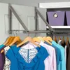 Hangers Heavy-duty Clothes Rack Foldable Hanging Bracket Versatile Wall-mounted For Balcony