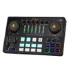 Microfoons Maono O Interface DJ Mixer All in One Portable Podcast Studio voor het opnemen van live streaming gitaar pc -geluidskaartkit drop dh8fg